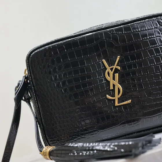 YSL Lou Camera Bag Чёрный Crossbody