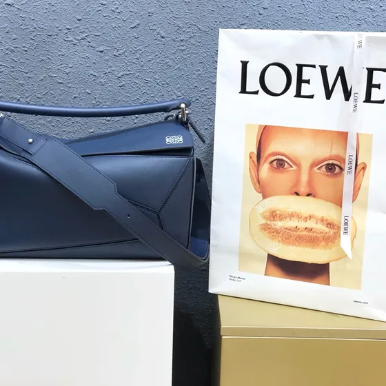 Loewe Puzzle Bag Blu navy Blu Crossbody