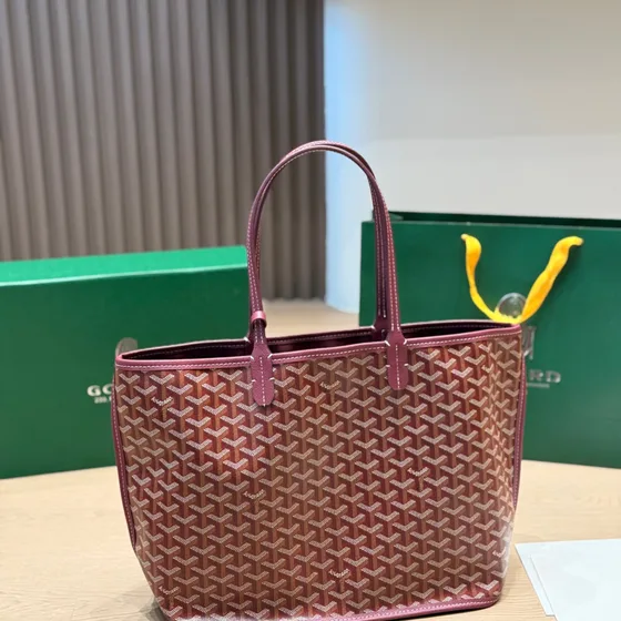 Goyard Saint Louis Pm Burgund Shoppertasche