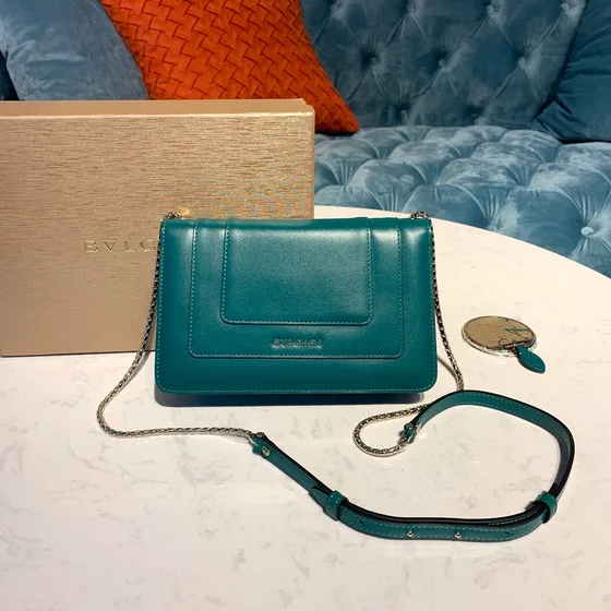 Bvlgari Serpenti Forever Teal Crossbody