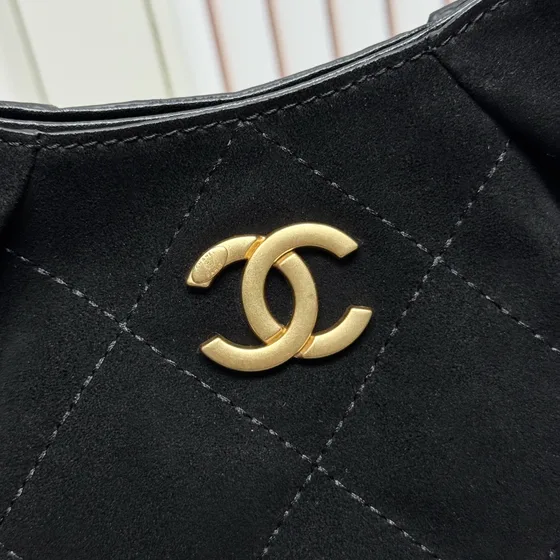 Chanel Chanel Hobo Handbag With Chain Black Hobo