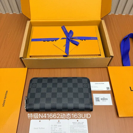 Louis Vuitton Zippy Plånbok Graphite Plånbok