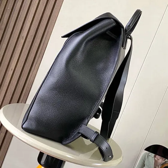 Loewe Anagram Black grained leather everyday