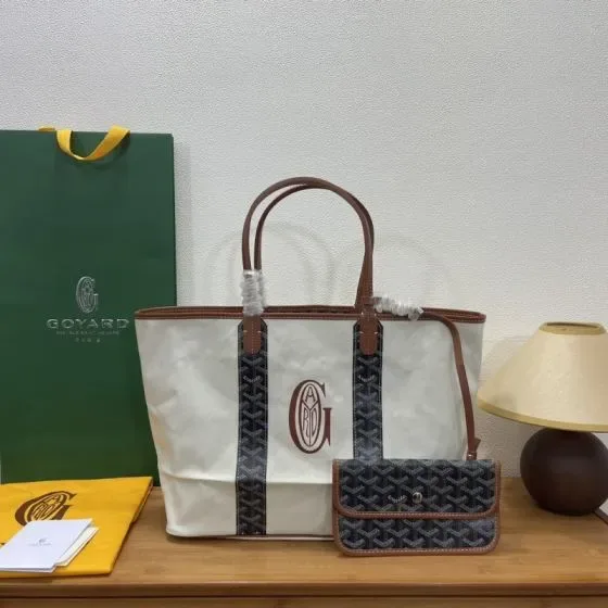 Goyard Saint Louis Pm Villette Tote White Tote Bag