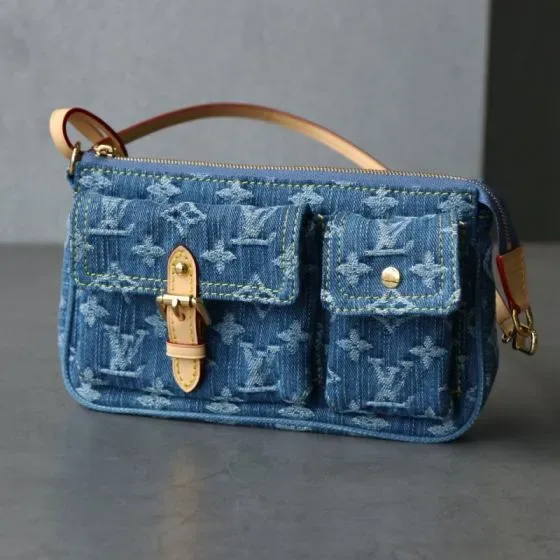 Louis Vuitton Pochette Accessoire Blue Shoulder Bag