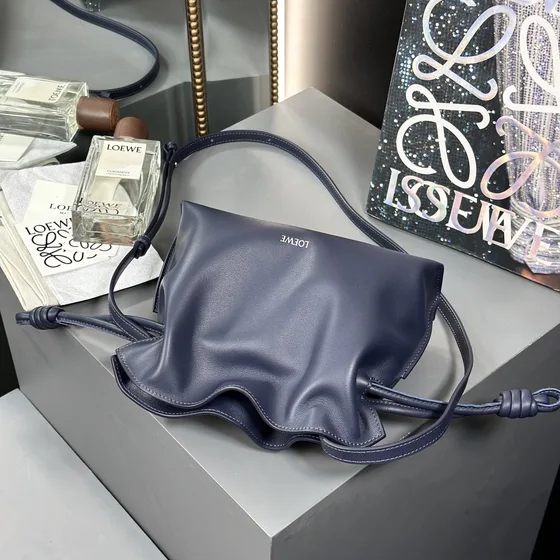 Loewe Flamenco Riñonera Mini Deep Azul marino Azul Crossbody