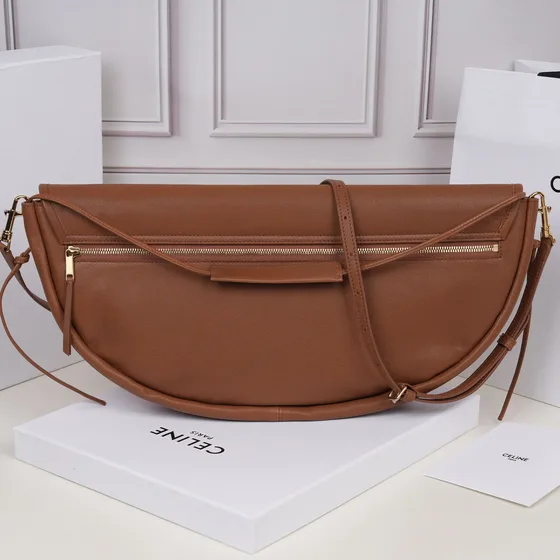 Celine Triomphe Folco Bag Nâu Crossbody