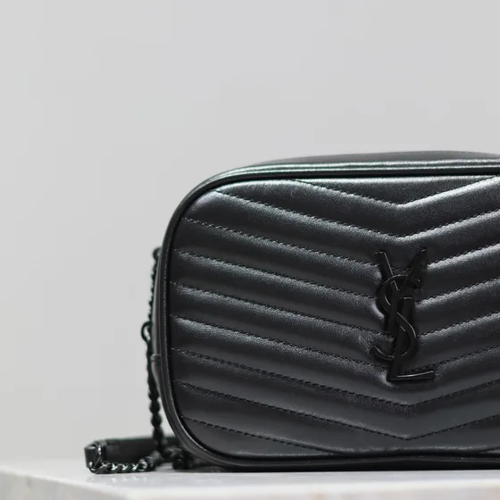 YSL Lou Camera Bag Hitam Crossbody