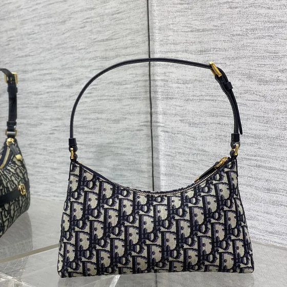 Dior 30 Montaigne C Est Hobo Bag Blue Oblique Navy Blue Hobo