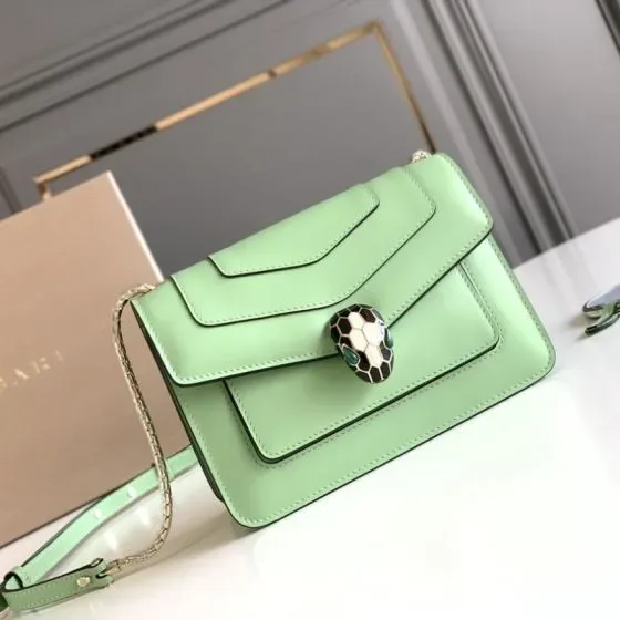 Bvlgari Serpenti Forever Crossbody Bag Light Green Crossbody
