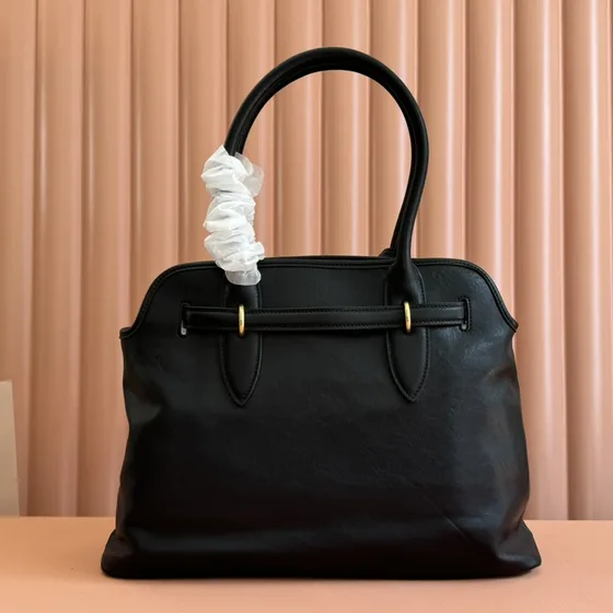Miu Miu Leather Top Handle Bag Black Top Handle