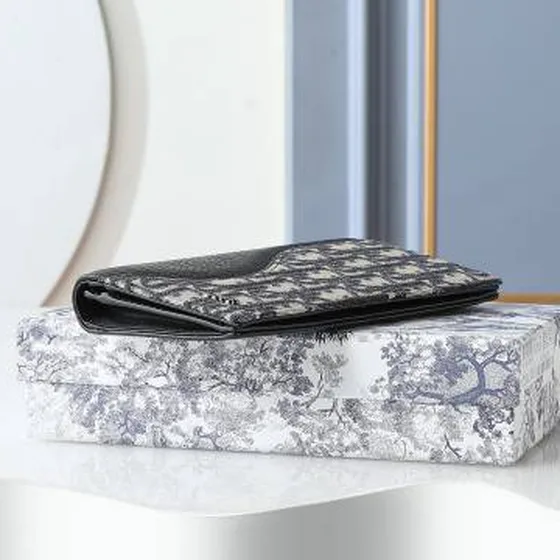 Dior wallet Hitam Oblique everyday