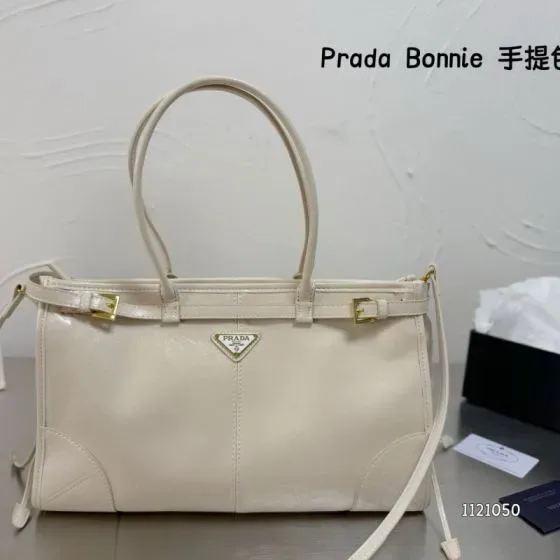Prada Bonnie White Top Handle
