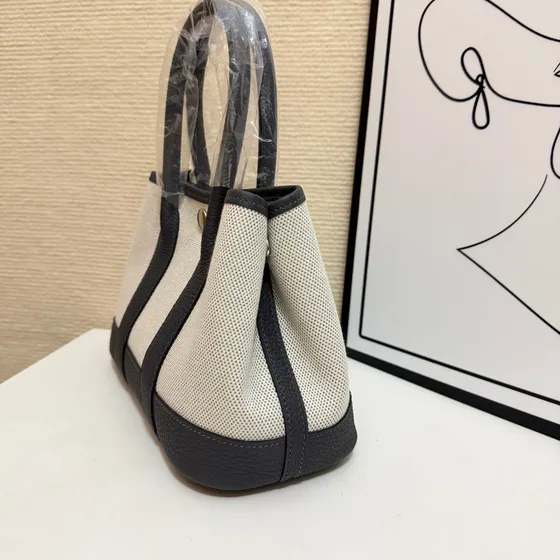 Hermes Garden Party Beige/Noir Sac cabas