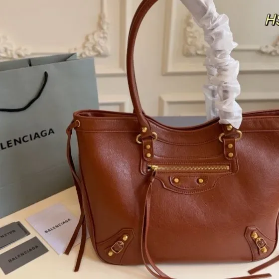 Balenciaga Neo Classic City Tote Brown Tote Bag