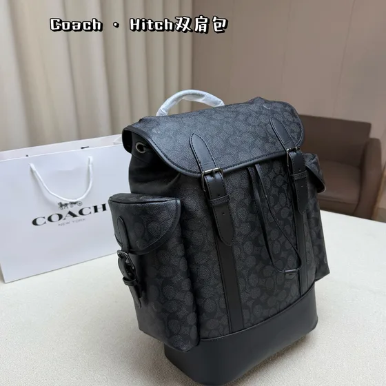 Coach Hitch สีดำ 29 Backpack