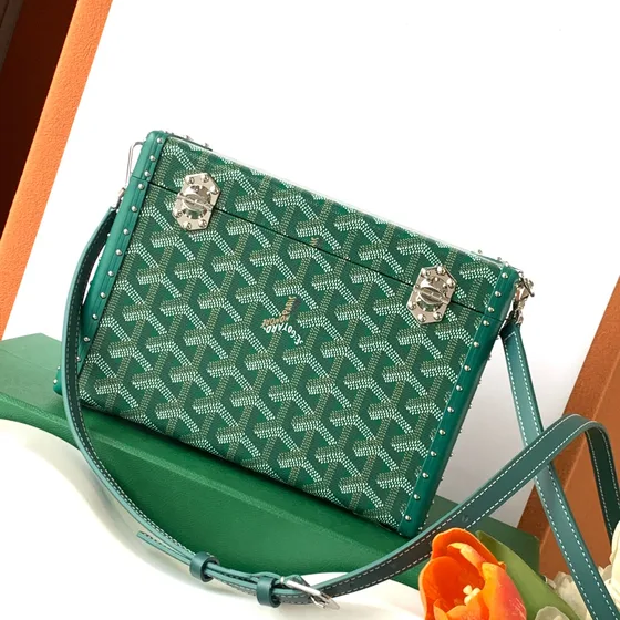 Goyard Cassette Trunk Bag Зелёный Crossbody