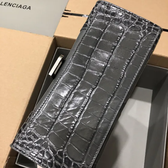 Balenciaga Hourglass Kelabu Top Handle