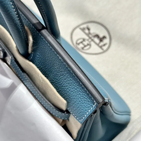 Hermes Birkin 25 أزرق Jean 25cm Top Handle