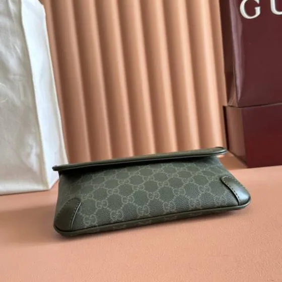 Gucci GG Supreme Braun Grün crossbody