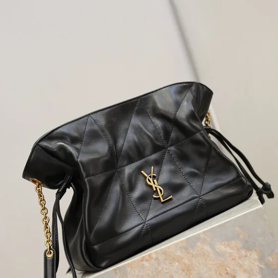 YSL Jamie 4.3 Pochon Preto Bolsa de ombro
