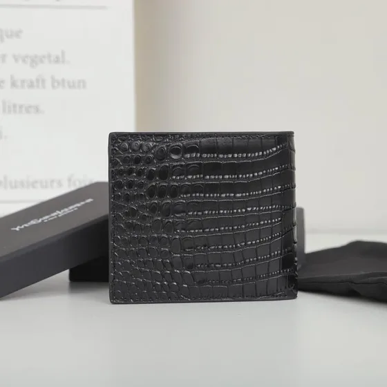 YSL Tiny Cassandre East/West Cüzdan Siyah Cüzdan