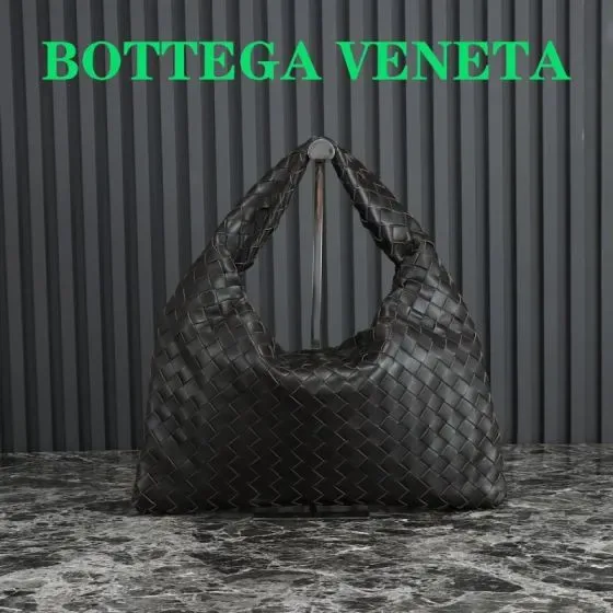 Bottega Veneta Hop Shoulder Bag Black Hobo