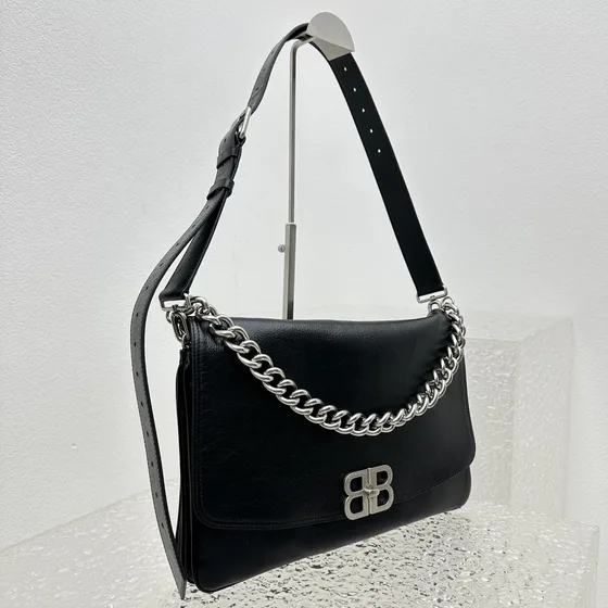 Balenciaga Bb Soft Flikväska Svart Axelväska