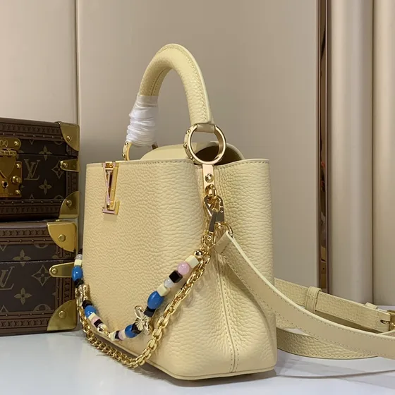 Louis Vuitton Capucines Cream Top Handle