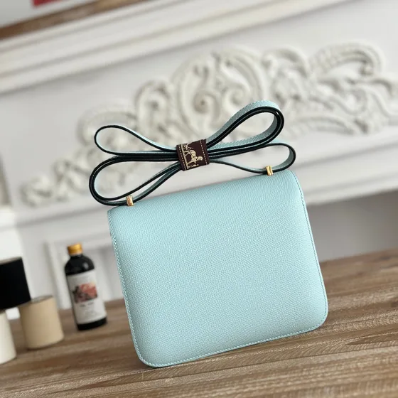 Hermes Constance Light Azul Crossbody