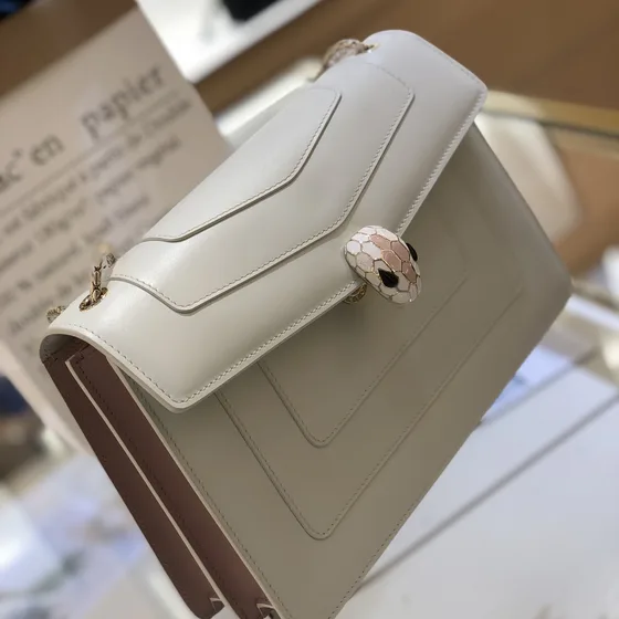 Bvlgari Serpenti Forever White Crossbody