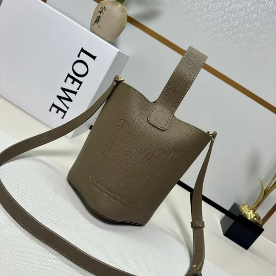 Loewe Pebble Pocket Taupe Crossbody