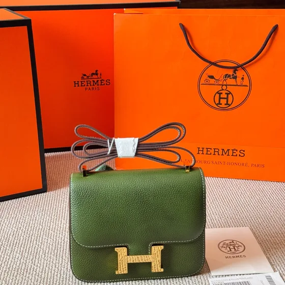 Hermes Constance Hijau Crossbody