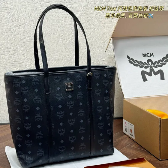 MCM Toni أسود Tote Bag