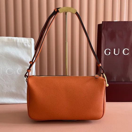 Gucci Gg Small Messenger Bag Orange Crossbody