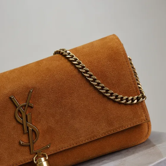 YSL Kate Chain Bag Brun Crossbody