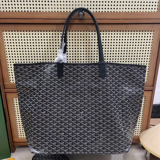 Goyard Saint Louis Gm Black Tote Bag