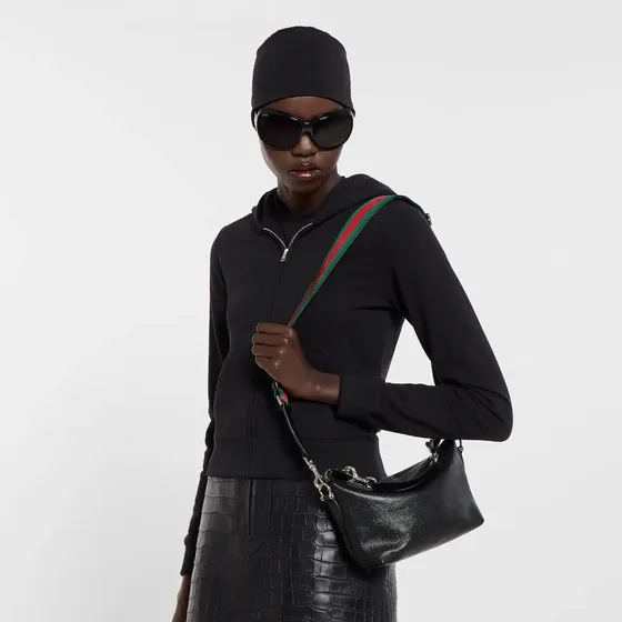 Gucci Gucci Interlocking G Mini Shoulder Bag Hitam Shoulder Bag