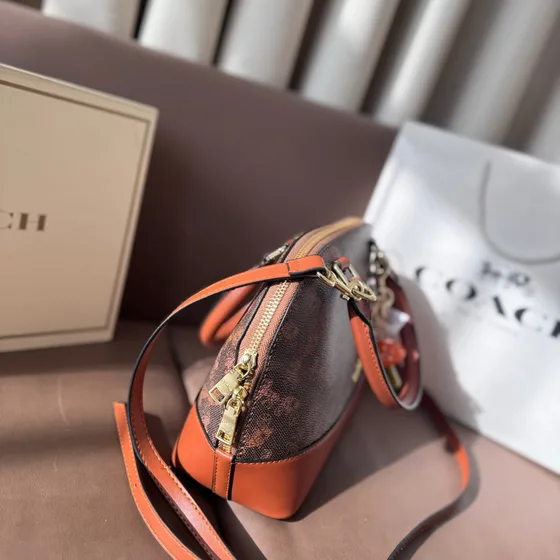 Coach Mini Sierra Satchel Nâu/Cam Top Handle