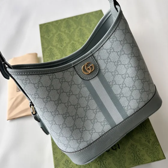 Gucci Ophidia Gg Small Shoulder Bag Light Xanh dương Shoulder Bag