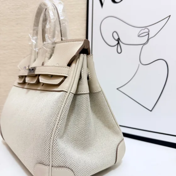 Hermes Birkin Krim Putih Top Handle