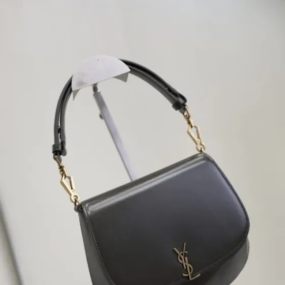 YSL Voltaire Mini Top Handle Bag Dark Gray Top Handle