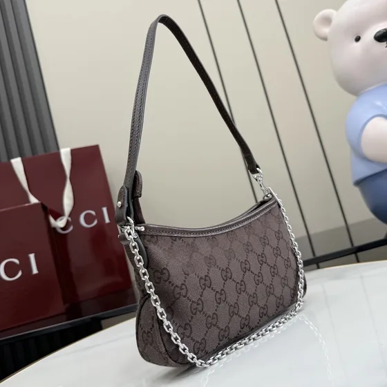 Gucci Gg Emblem Mini Bolso bandolera Dark Marrón Bolso bandolera