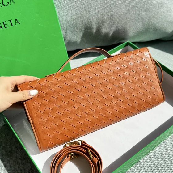 Bottega Veneta Small Handle Satchel Brown Top Handle