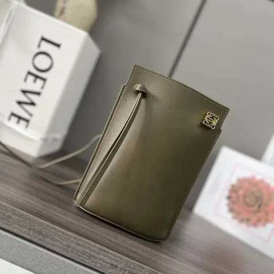 Loewe Dice Pocket Dark Olive Green Crossbody
