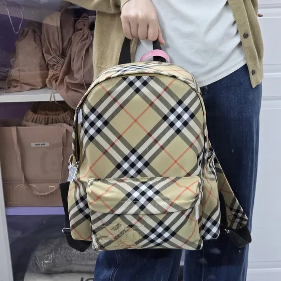 Burberry Vintage Check Sac à dos Beige Sac à dos