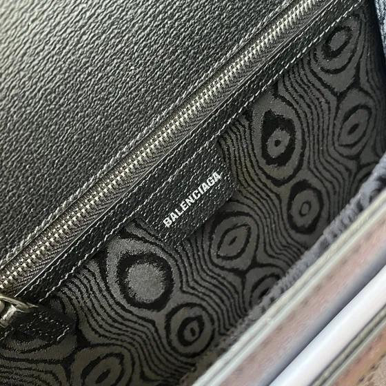 Balenciaga The Hacker Project Bb Medium Schoudertas Grijs Zwart Schoudertas