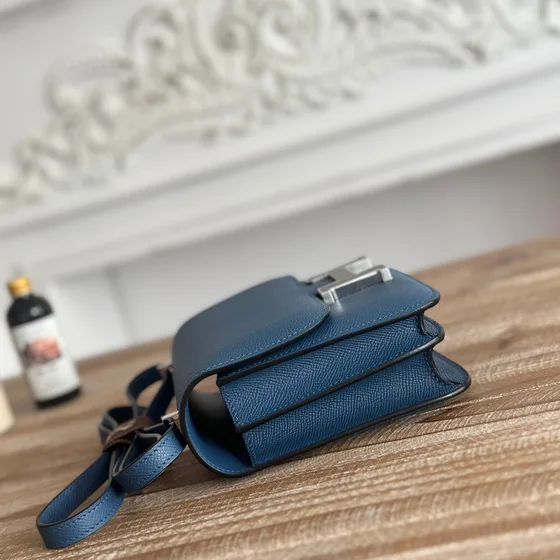 Hermes Constance Deep Blue Shoulder Bag