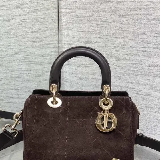 Dior Lady Dior Dark Braun Henkel