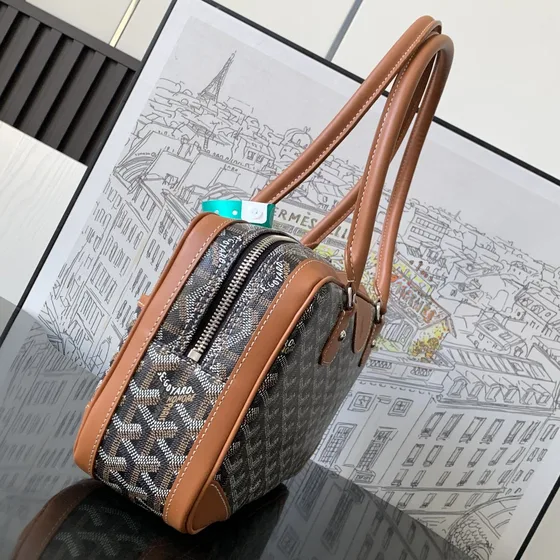 Goyard Saint Martin Bag Brown Top Handle